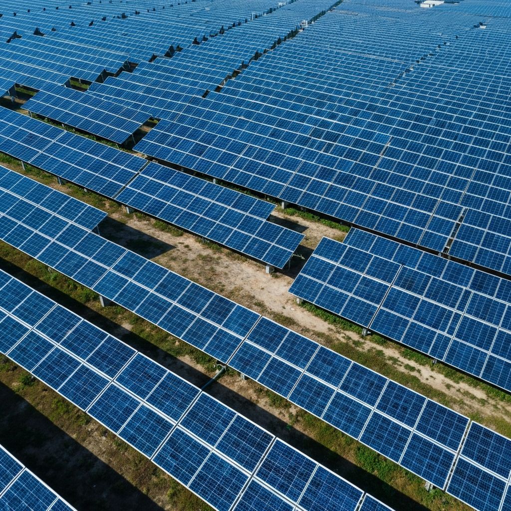 Solar panels background